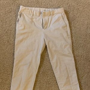 Gap cotton slack pants - slim city crop